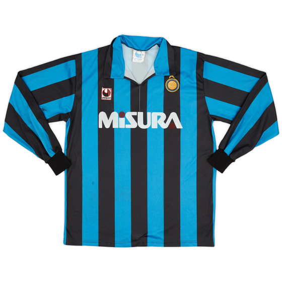 1990-91 Inter Milan Home L/S Shirt - 5/10 - (L)