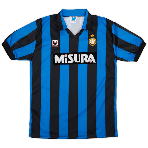 1990-91 Inter Milan Home Shirt - 7/10 - (L)