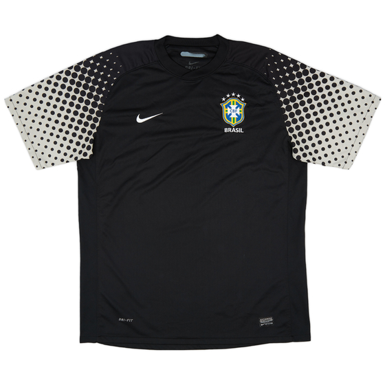 2010-11 Brazil GK S/S Shirt - 9/10 - (XL)