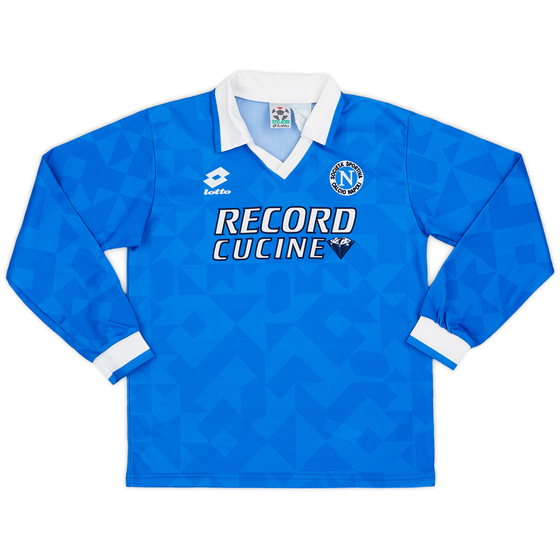 1994-96 Napoli Home L/S Shirt #8 - 9/10 - (XL.Boys)