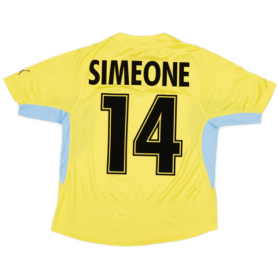 2001-02 Lazio Away Shirt Simeone #14 - 6/10 - (M)
