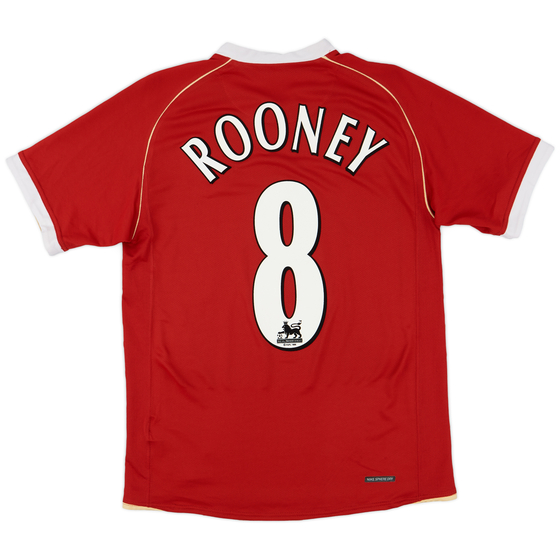 2006-07 Manchester United Home Shirt Rooney #8 - 9/10 - (S)