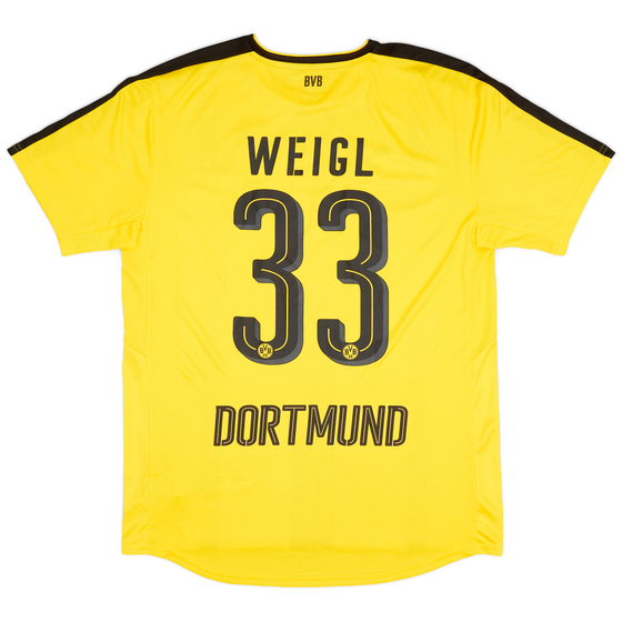 2016-17 Borussia Dortmund Home Shirt Weigl #33 - 9/10 - (L)