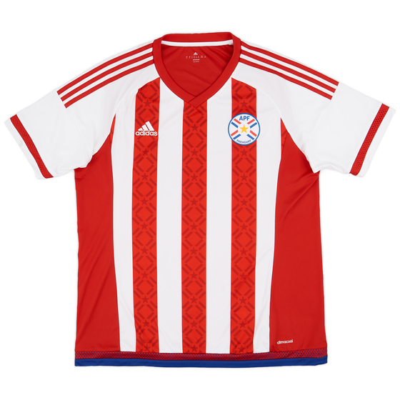 2015 Paraguay Copa America Home Shirt - 9/10 - (XL)