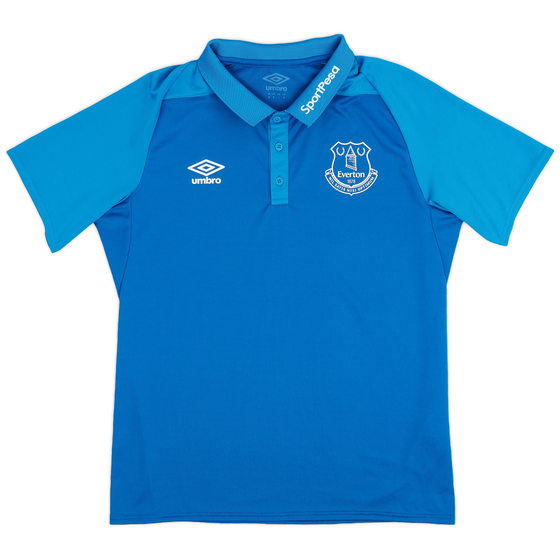2017-18 Everton Umbro Polo Shirt - 9/10 - (M)