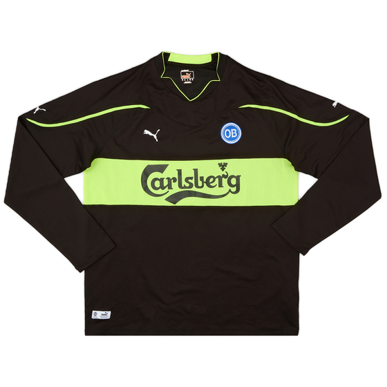 2010-11 OB Odense Away L/S Shirt - 9/10 - (XL)