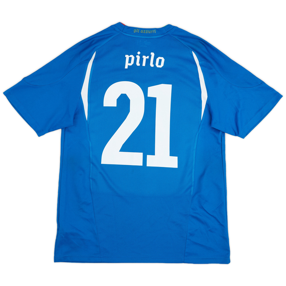 2010-12 Italy Basic Home Shirt Pirlo #21 - 8/10 - (L)