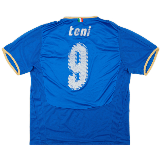 2007-08 Italy Home Shirt Toni #9 - 4/10 - (XL)