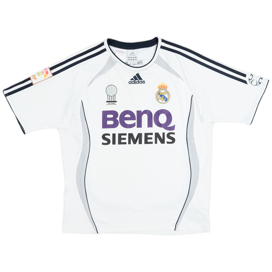 2006-07 Real Madrid Home Shirt - 5/10 - (L.Boys)