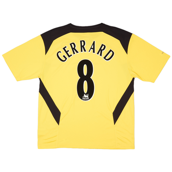 2004-06 Liverpool Away Shirt Gerrard #8 - 9/10 - (L)