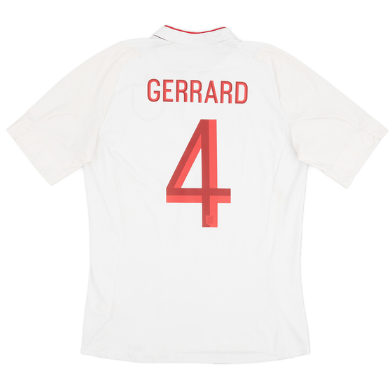 2012-13 England Home Shirt Gerrard #4 - 6/10 - (L)