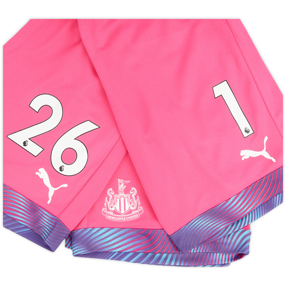 2019-20 Newcastle Player Issue GK Shorts # - 3/10 - (L)