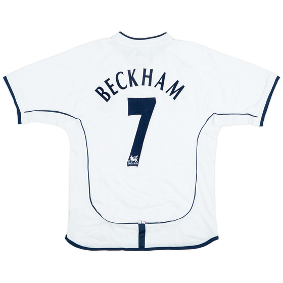 2001-03 England Home Shirt Beckham #7 - 9/10 - (S)