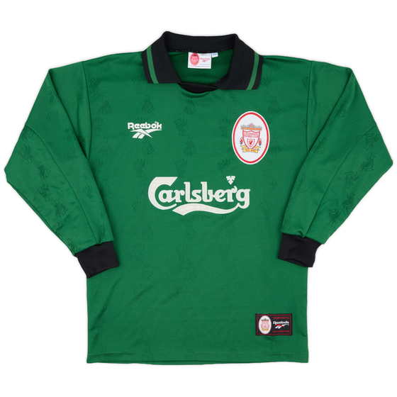 1996-97 Liverpool GK Shirt - 8/10 - (S)