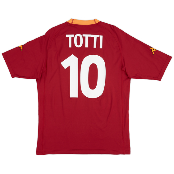 2000-01 Roma Home Shirt Totti #10 - 7/10 - (L)