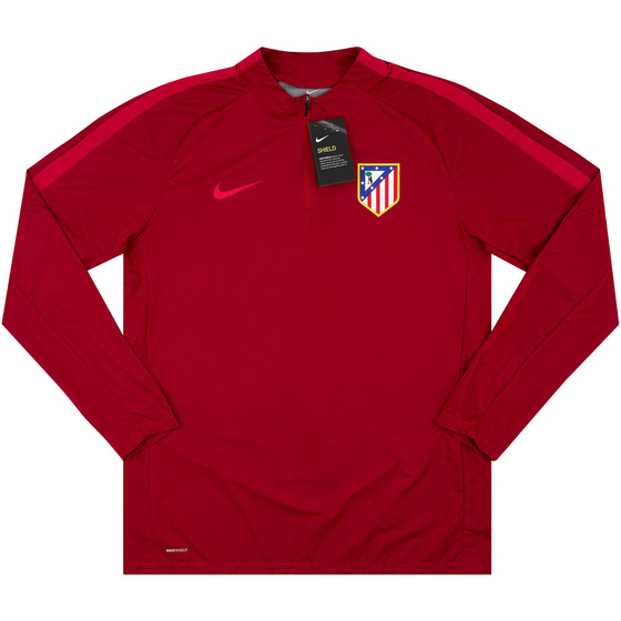 2016-17 Atletico Madrid Player Issue 1/4 Zip Training Shell Top