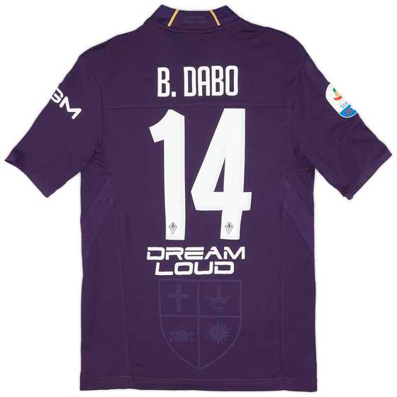 2018-19 Fiorentina Match Issue Home Shirt Dabo #14 - As New - (M)
