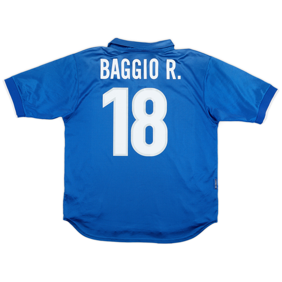 1997-98 Italy Home Shirt Baggio R. #18 - 7/10 - (L)