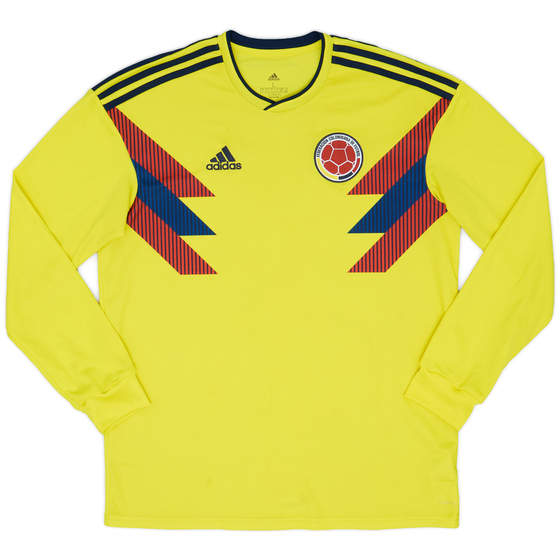 2018-19 Colombia Home L/S Shirt - 7/10 - (L)