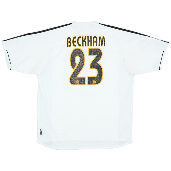 2003-04 Real Madrid Home Shirt Beckham #23 - 6/10 - (L)