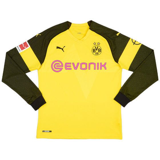 2018-19 Borussia Dortmund Home L/S Shirt #8 - 7/10 - (L)
