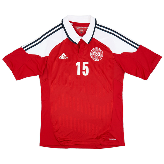 2012-13 Denmark Player Issue Home Shirt #15 - 8/10 - (L)