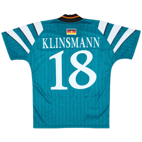 1996-98 Germany Away Shirt Klinsmann #18 - 8/10 - (S)