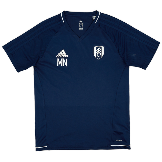 2017-18 Fulham Staff Issue adidas Training Shirt 'MN' - 9/10 - (M)