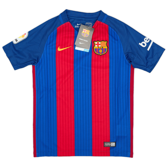 2016-17 Barcelona Home Shirt (S.Boys)