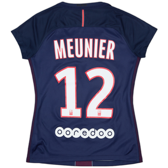 2016-17 Paris Saint-Germain Home Shirt Meunier #12 - 10/10 - (Women's S)