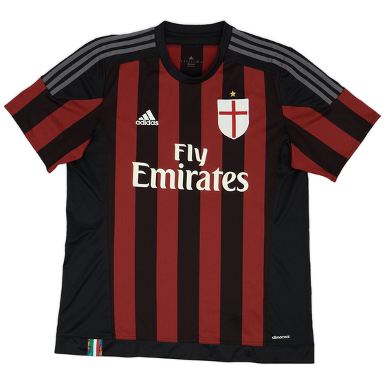 2015-16 AC Milan Home Shirt - 8/10 - (XL)
