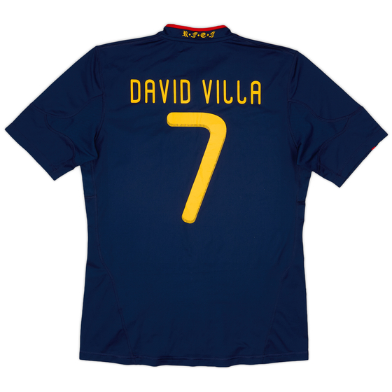 2010-11 Spain Away Shirt David Villa #7 - 9/10 - (M)
