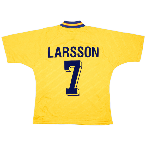 1994-96 Sweden Home Shirt Larsson #7 - 8/10 - (L)