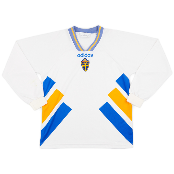 1994-96 Sweden Away L/S Shirt - 7/10 - (M)
