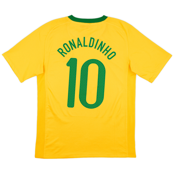 2010-11 Brazil Home Shirt Ronaldinho #10 - 9/10 - (L)
