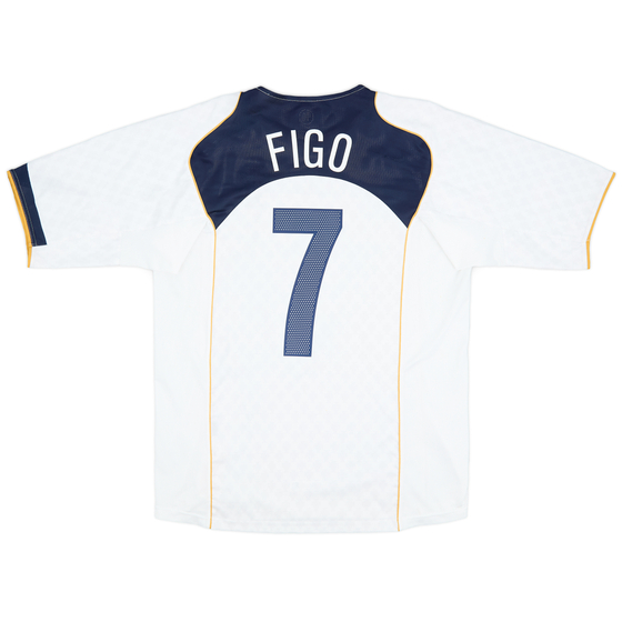 2004-06 Portugal Away Shirt Figo #7 - 9/10 - (L)