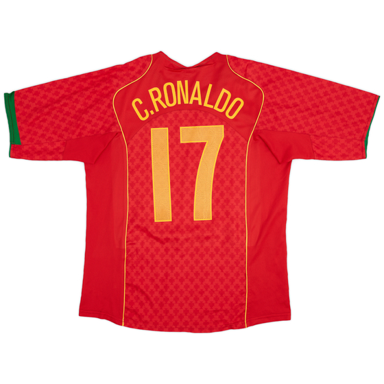 2004-06 Portugal Home Shirt C.Ronaldo #17 - 9/10 - (L)