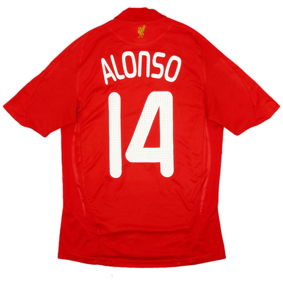 2008-10 Liverpool Home Shirt Alonso #14 - 7/10 - (S)