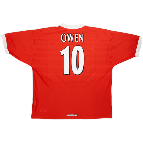 1998-00 Liverpool Home Shirt Owen #10 - 9/10 - (XXL)