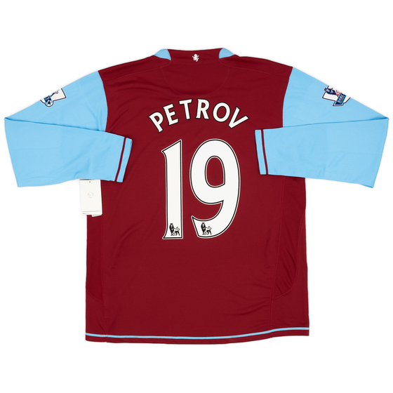 2007-08 Aston Villa Home L/S Shirt Petrov #19 (L)