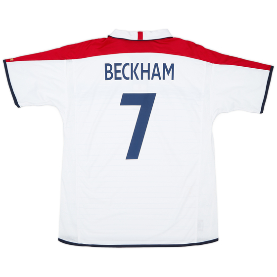 2003-05 England Home Shirt Beckham #7