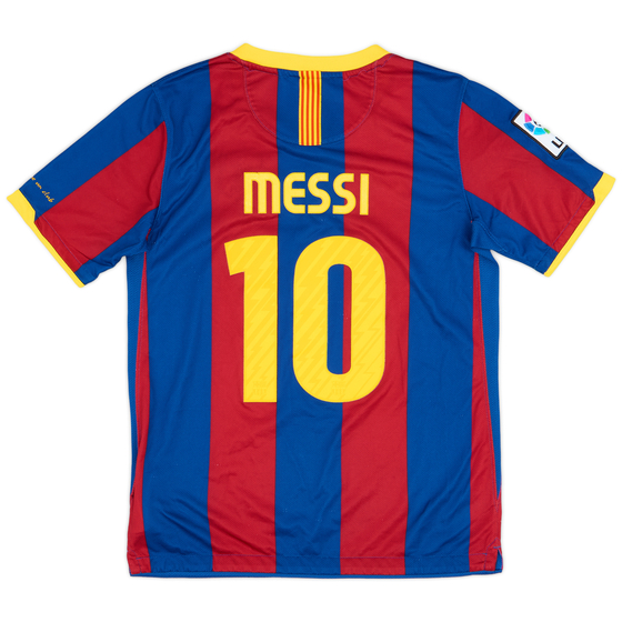 2010-11 Barcelona Home Shirt Messi #10 - 8/10 - (L.Boys)