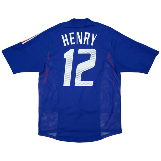 2002-04 France Player Issue Home Shirt Henry #12 - 9/10 - (M)
