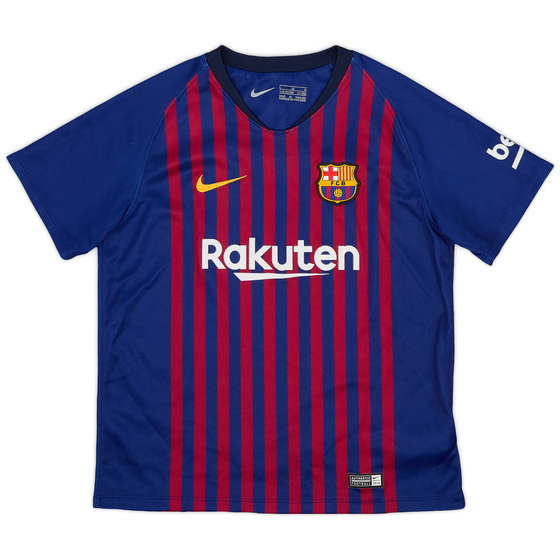 2018-19 Barcelona Home Shirt - 9/10 - (XS.Boys)