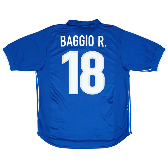 1997-98 Italy Home Shirt Baggio #18 - 8/10 - (L)