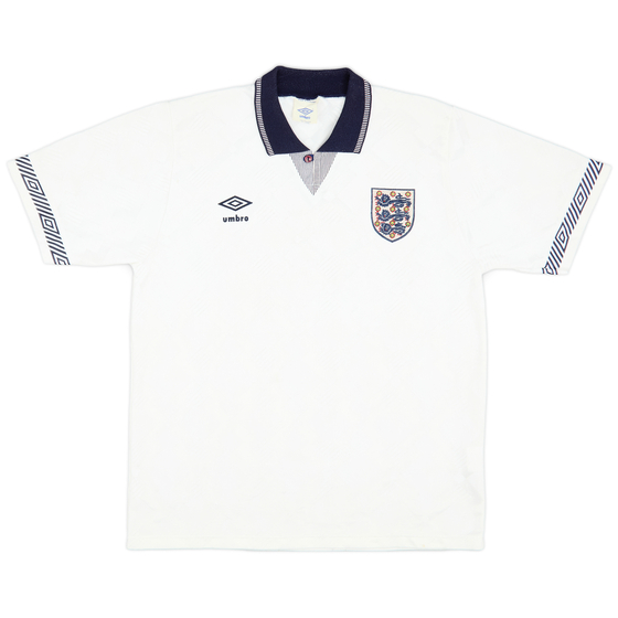 1990-92 England Home Shirt - 9/10 - (L)