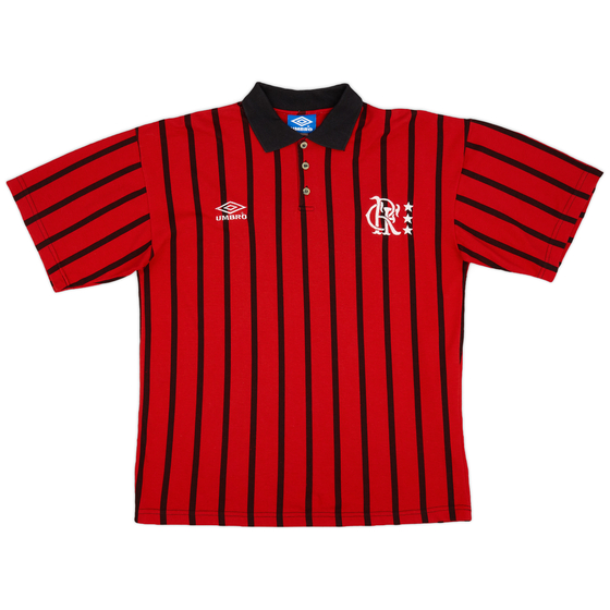 1996-97 Flamengo Umbro Polo Shirt - 9/10 - (L)