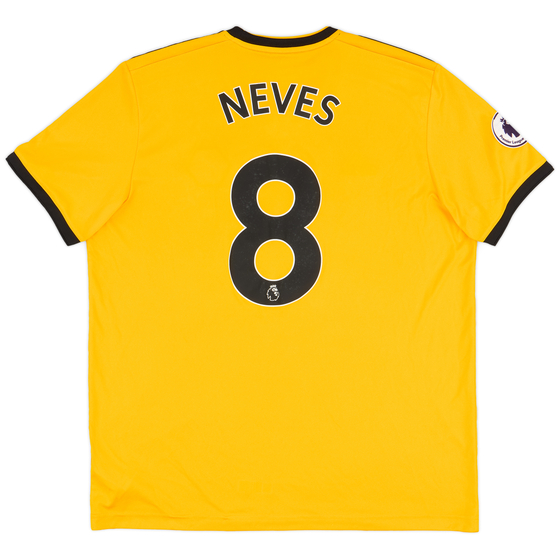 2018-19 Wolves Home Shirt Neves #8 - 9/10 - (XL)