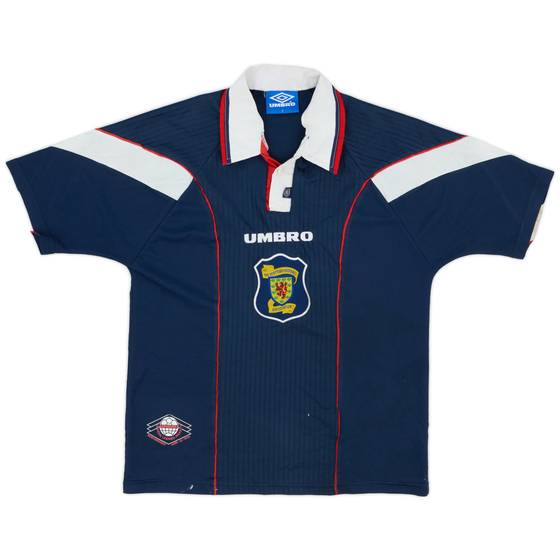 1996-98 Scotland Home Shirt - 8/10 - (Y)