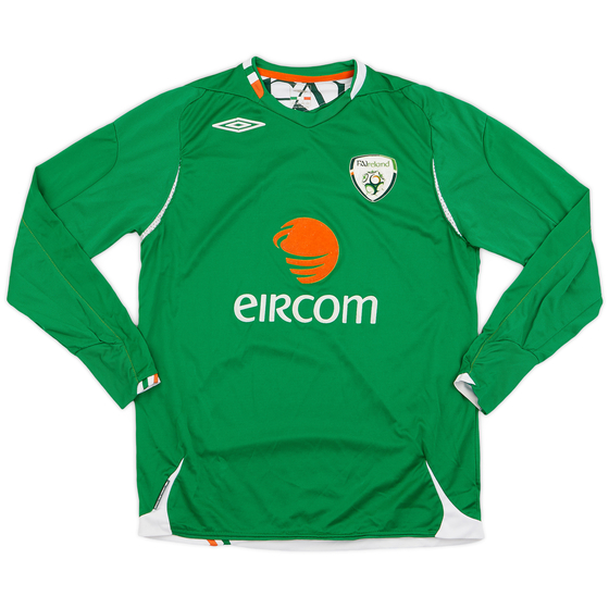 2006-08 Ireland Home L/S Shirt - 7/10 - (M)